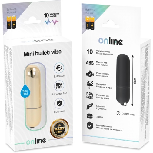 Online - Mini Bullet Vibe - Gold photo