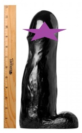 Master Cock - The ManOlith 11" Dildo - Black photo
