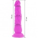 Diversia - Flexible Vibro Dildo 21cm - Purple photo-6