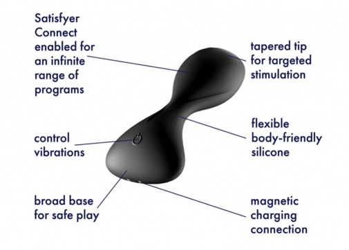 Satisfyer - Trendsetter 電動後庭塞 - 黑色 照片