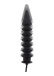 Hidden Desire - Expert Ribbed Inflatable Plug - Black photo-2