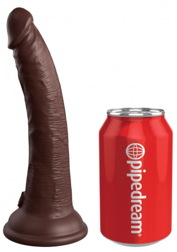 King Cock - 7" Elite Vibro Cock - Brown photo