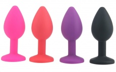 MT - Silicone Anal Plug 72x28mm - Pink photo