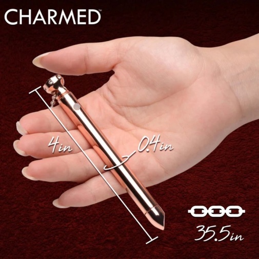 Charmed - 7X Vibro Necklace - Rose Gold photo