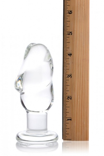 Prisms Erotic Glass - Asvini Penis Anal Plug - Clear photo