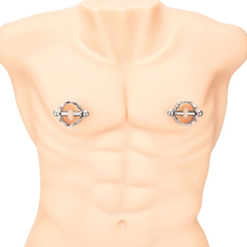 Prowler - Magnetic Nipple Crown Clamps - Silver 照片