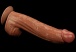 Lovetoy - 12" Sliding Skin Dildo - Brown 照片-8