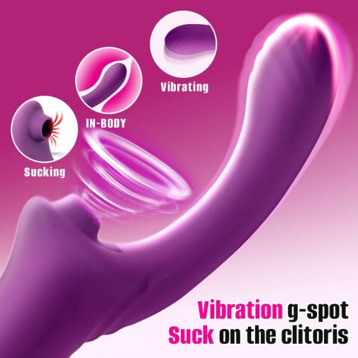 Secwell - Magic Sucking Vibrator - Purple photo