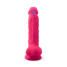 Silexpan - 7" Dual Destiny Premium Silicone Dildo w/Balls - Red photo