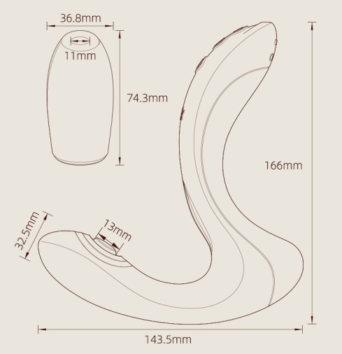 Zalo - Talis G-Spot PulseWave Vibrator - Ivory White photo