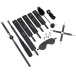 MT - Bondage Gear Set 11pcs w Fluff - Black photo