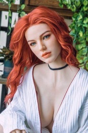 Mira European Realistic Sex Doll, Red Hair, Ultra Soft Silicone 172 cm (5’6 ft)  photo