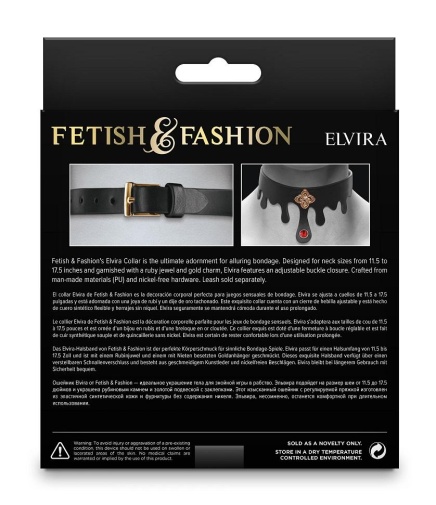 NS Novelties - Fetish & Fashion Elvira Collar - Black photo