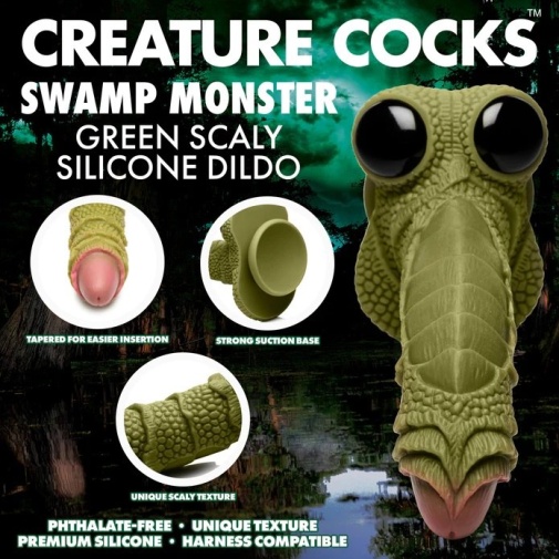 Creature Cocks - 沼泽怪物假阳具 - 绿色 照片