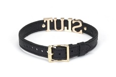 Liebe Seele - Demon Kiss Slut Collar - Black photo