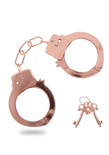 ToyJoy - 经典金属制手铐 - 玫瑰金色 照片