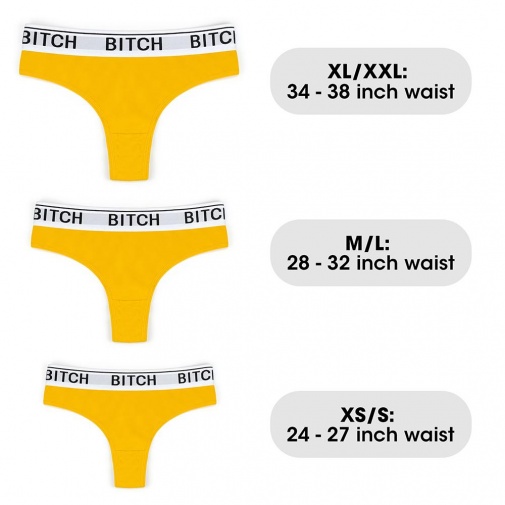 Lovetoy - Bitch Vibrating Panties M - Yellow photo