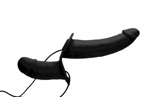 Strap U - Power Pegger Vibro Double Strap-On - Black photo