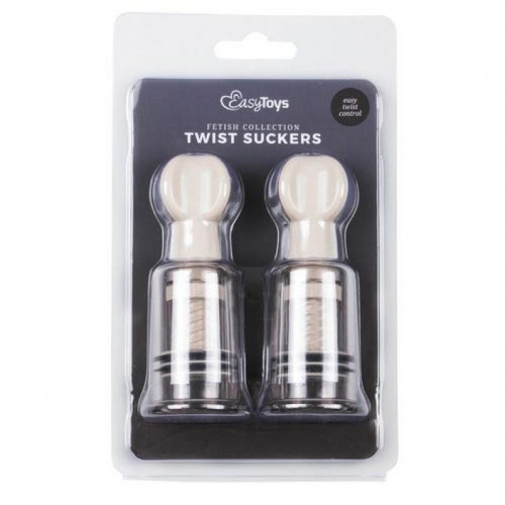 Easytoys - Nipple & Clit Suckers 2pcs S - White photo