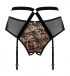 Obsessive - Allunes Crotchless Garter Belt - Black - S/M photo-7