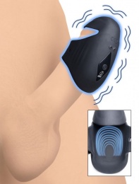 Trinity Vibes - 8X Vibro Penis Stimulator - Black photo