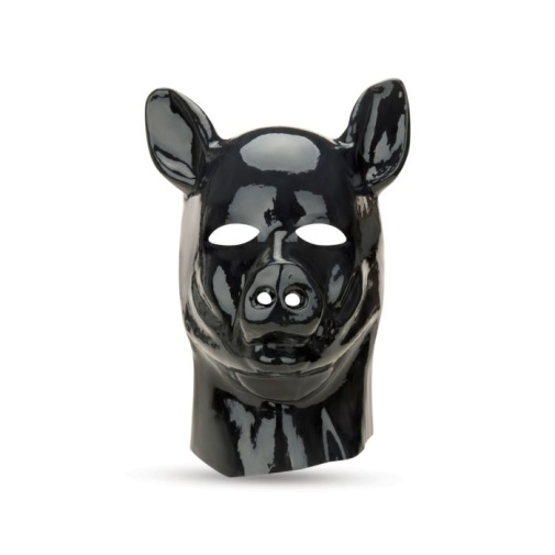 Prowler - Latex Pig Hood - Black photo