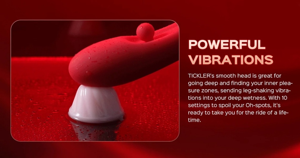 TICKLER stands out thanks to its ingenious twin ball design.... Honey Play Box - Tickler Wiggling G-Spot Vibrator - Black photo-9