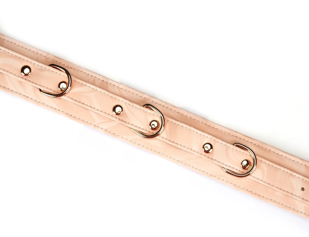 The wonderfully feminine Pink Boudoir Amor bondage collar is... Liebe Seele - Boudoir Amor Collar - Pink photo-3