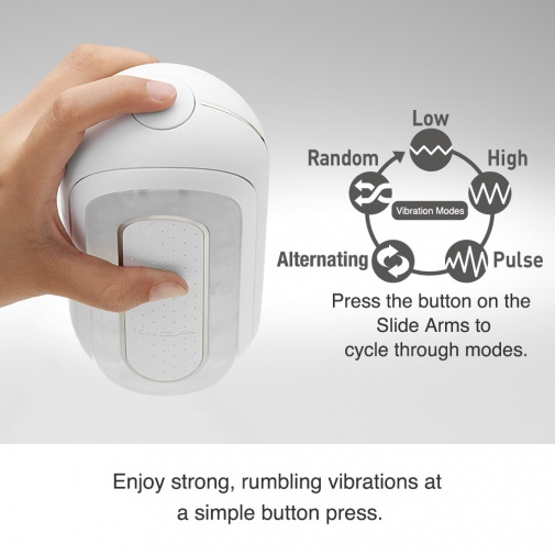 Tenga - Flip Zero 電子震動版 - 白色 照片