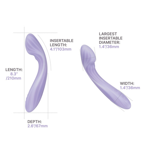 SVAKOM - Margot APP G-spot Vibrator - Lilac Swirl photo