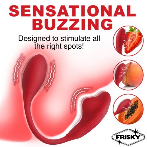 Frisky - Double Love Connection Panty Vibe - Red photo