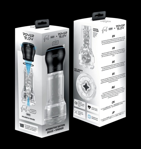 Kiiroo - PowerBlow 自慰器連電子組件 - 透明 照片