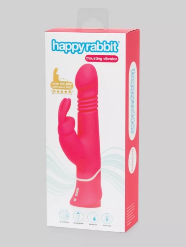 Happy Rabbit - Thrusting Rabbit Vibrator - Pink photo