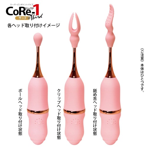 NPG - CoReichi 陰蒂刺激器 連 一套三件替換配件 - 粉紅色 照片