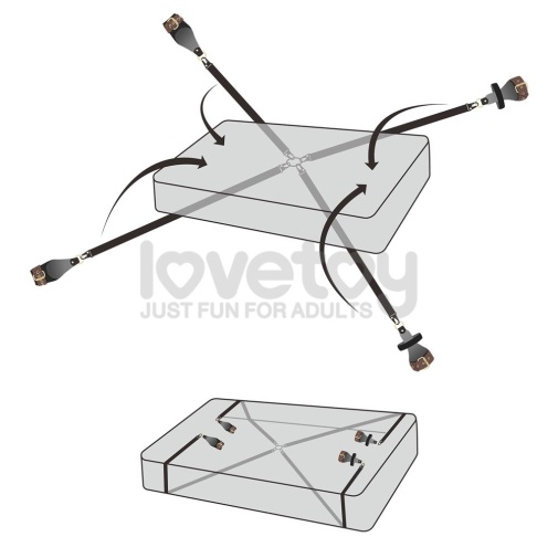 Lovetoy - Rebellion Reign Mattress Restraint - Black photo