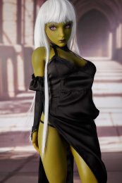 Momoko Fantasy Realistic Sex Doll, Green Skin, Soft Silicone 60 cm (2 ft) photo