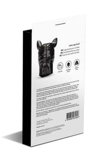 Prowler - Latex Pig Hood - Black photo
