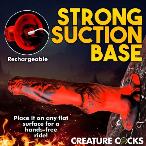 Creature Cocks - Hell Wolf 地狱狼抽插式仿真阳具 - 红色 照片
