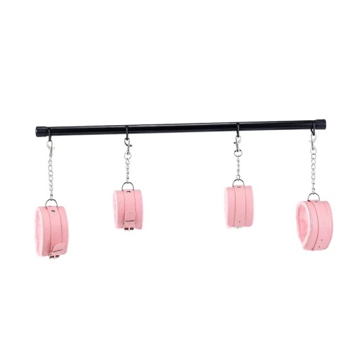 MT - Bondage Spreader w Cuffs - Pink photo