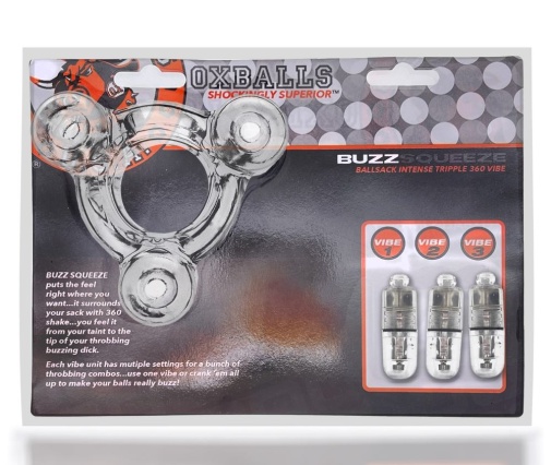 Oxballs - Buzz Squeeze Triple Vibe - Clear photo