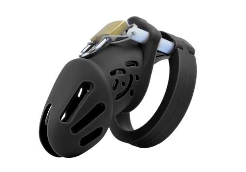 FAAK - Silicone Chastity Cage 114 - Black photo