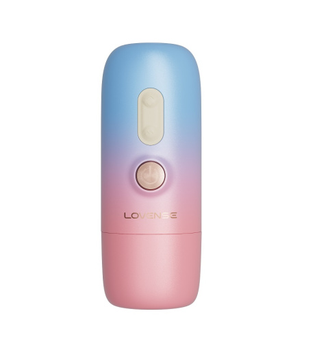 Lovense - Spinel 可APP控推撞抽插加热式按摩棒手持/吸啜底盘 - 粉红色配蓝色 照片