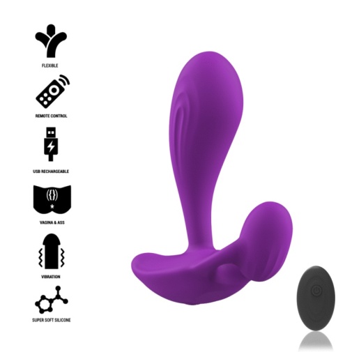 Intense - Shelly Vibro Plug w Remote - Purple photo