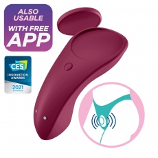 Satisfyer - Sexy Secret Panty Vibe Small - Red photo