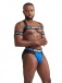 Mister B - Urban Club X-Back Harness - Striped Blue photo-5