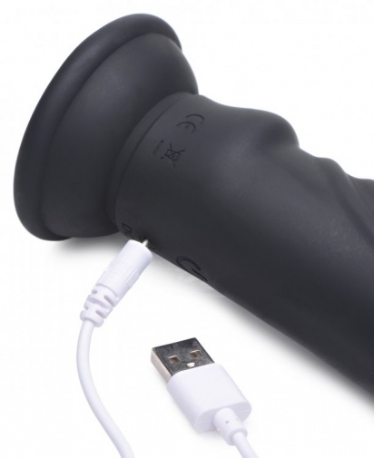 Zeus Electrosex - E-Stim Pro 5X 遥控电击震动仿真阳具 - 黑色 照片