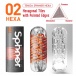 Tenga - Spinner 02 Hexa 飞机杯 - 橙色 照片-2