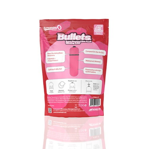 The Screaming O - 4T Vibro Bullet - Strawberry photo