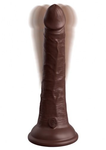 King Cock - 7" Elite Vibro Cock - Brown photo