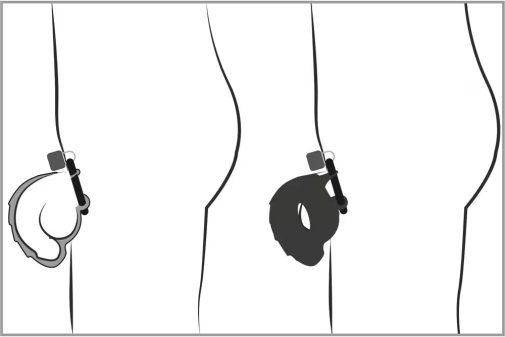 Black Velvets - Cock & Ball Chastity Cage - Black photo